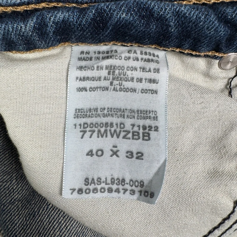 Wrangler Retro Slim Boot Jeans Mens 40x32 Blue Medium Wash Denim 77MWZBB